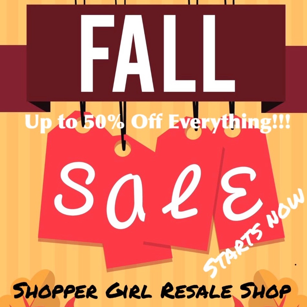Summer Sale On Now!!! Shopper Girl Resale Shop!!!